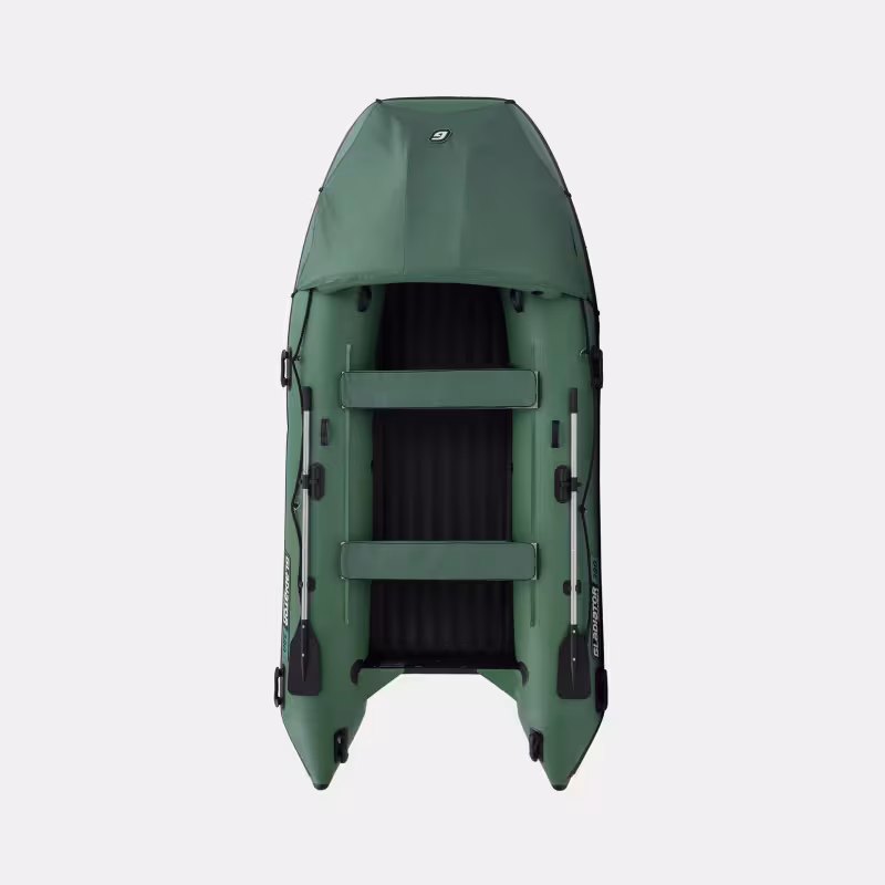 Надувная лодка ПВХ Gladiator E380PRO, НДНД, зеленый