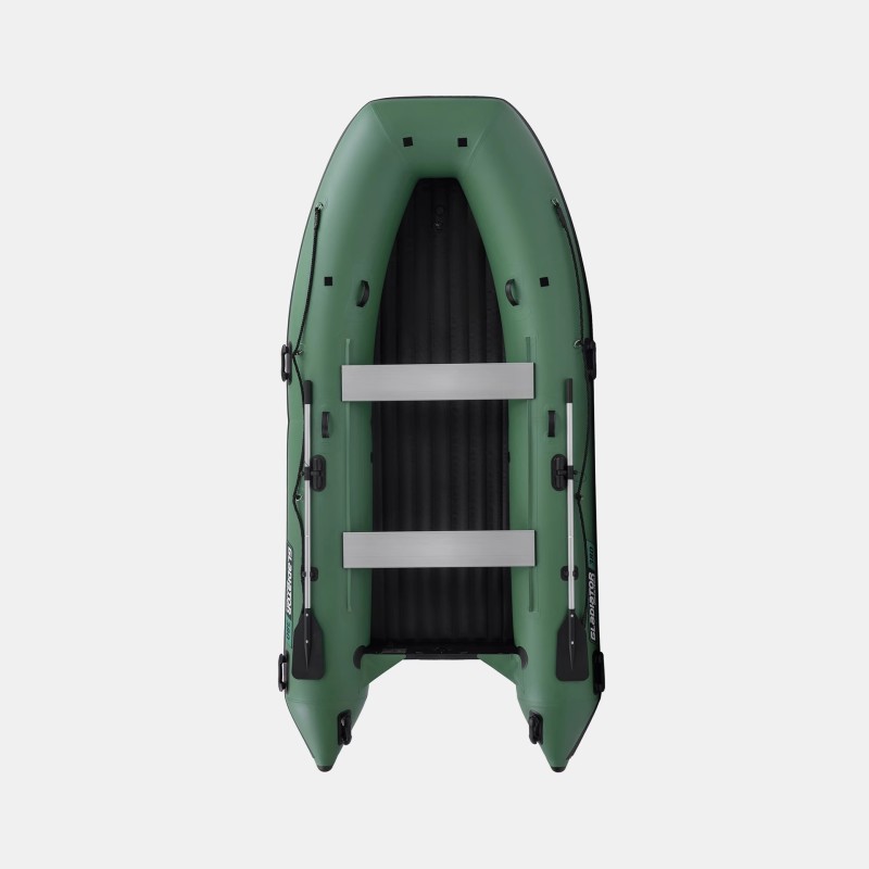 Надувная лодка ПВХ Gladiator E380PRO, НДНД, зеленый