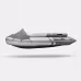 Надувная лодка ПВХ Gladiator E420X PRO, НДНД, серый