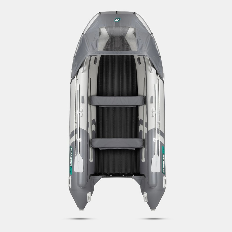Надувная лодка ПВХ Gladiator E420X PRO, НДНД, серый