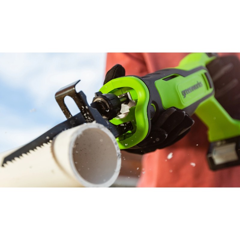 Пила сабельная аккумуляторная Greenworks GPT-BLRS-1