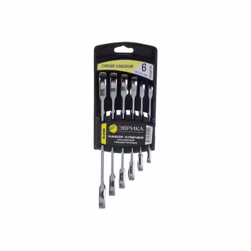 Набор ключей накидных Эврика ER-62006, 6 предметов