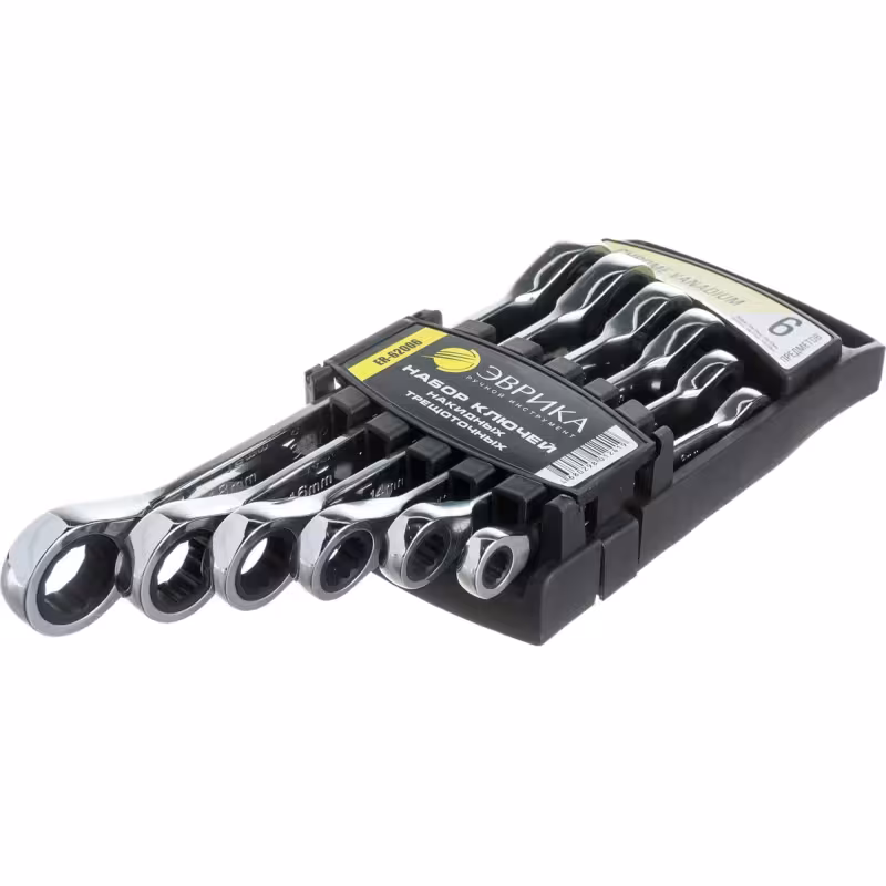 Набор ключей накидных Эврика ER-62006, 6 предметов