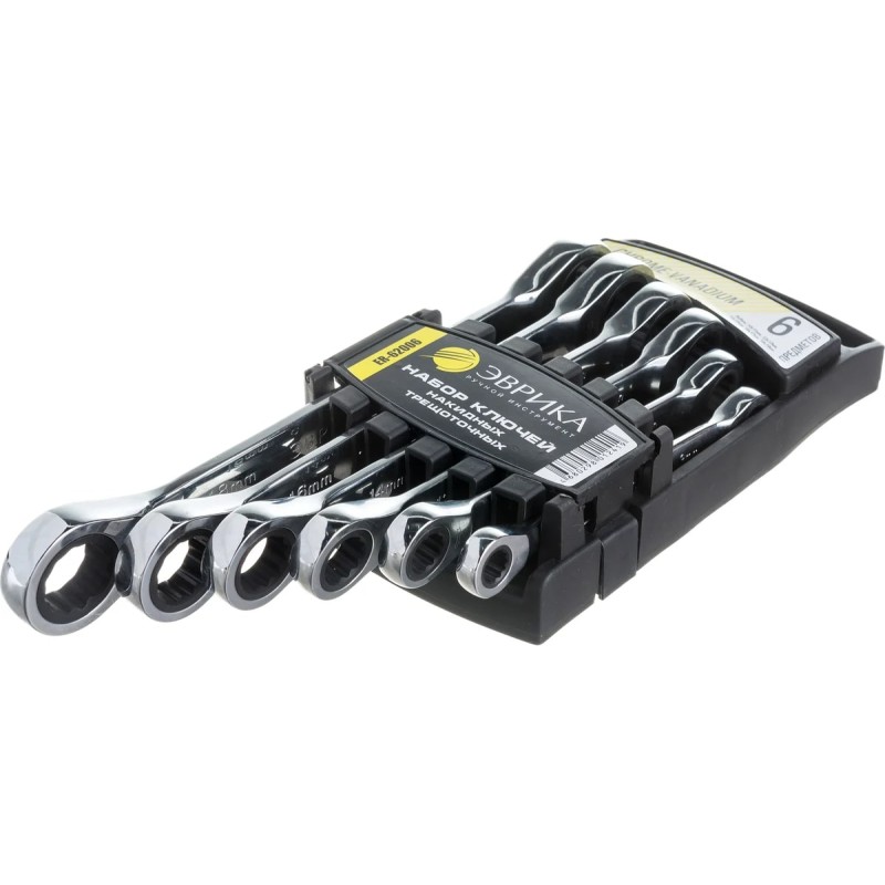 Набор ключей накидных Эврика ER-62006, 6 предметов