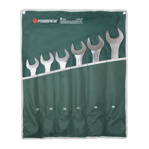 Набор ключей рожково-накидных RockForce RF-5061P, 6 предметов