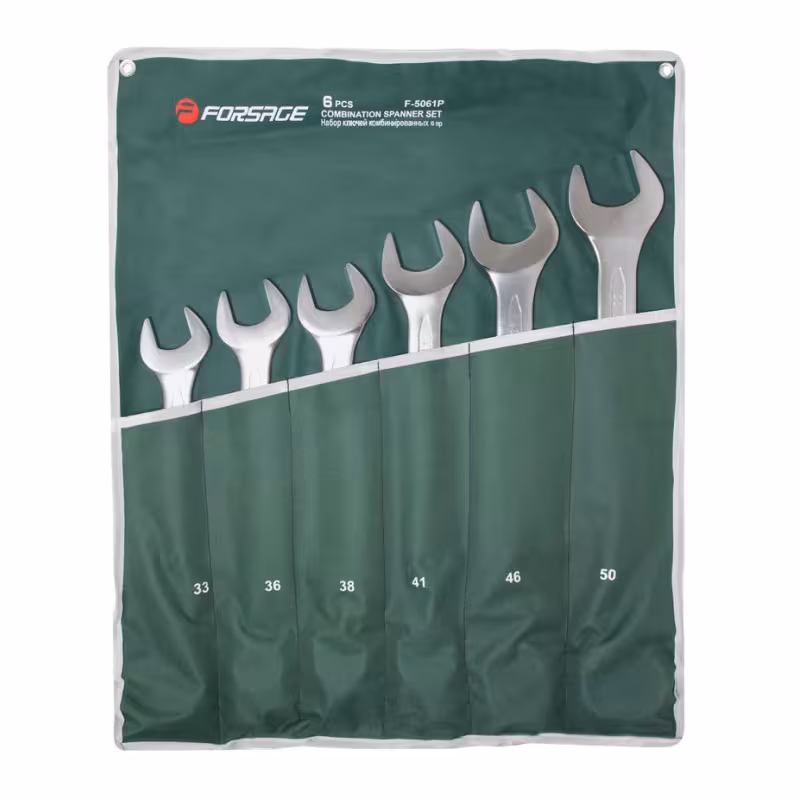 Набор ключей рожково-накидных RockForce RF-5061P, 6 предметов