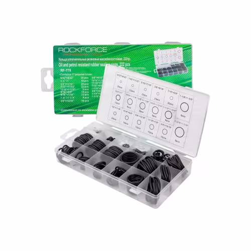 Набор уплотнительных колец RockForce RF-779, 222 предмета