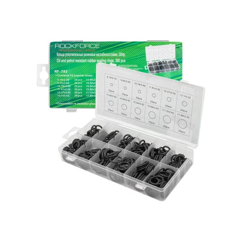 Набор уплотнительных колец RockForce RF-782, 300 предметов