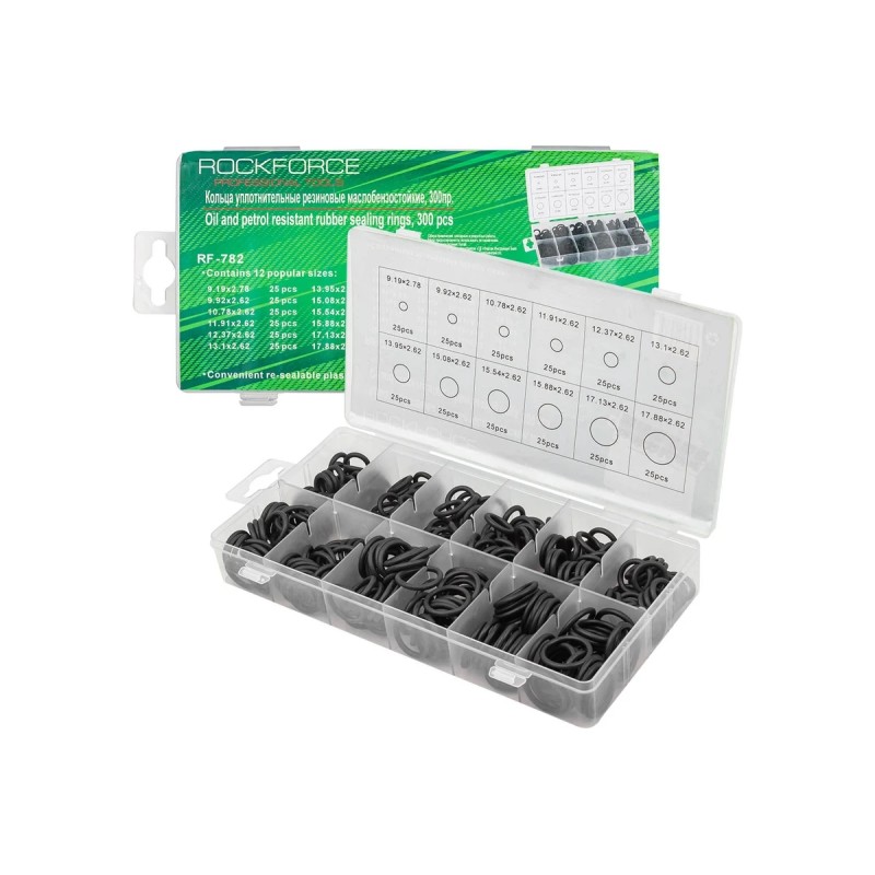 Набор уплотнительных колец RockForce RF-782, 300 предметов