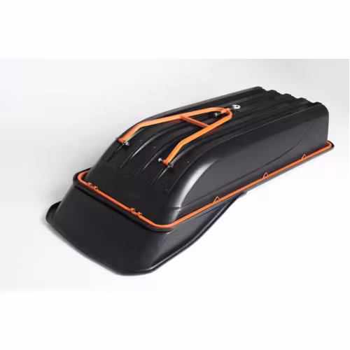 Сани-волокуши снегоходные ПК 2100 Н с накладками, демпфером и прицепным устройством, 2100 мм