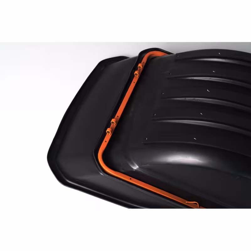 Сани-волокуши снегоходные ПК 2100 Н с накладками, демпфером и прицепным устройством, 2100 мм