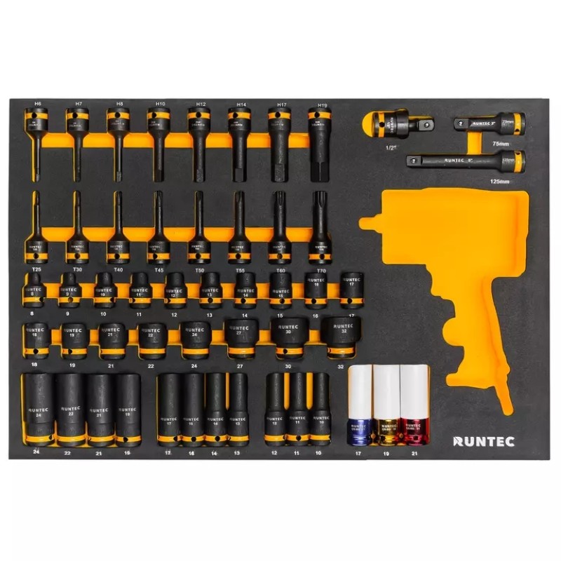 Набор головок ударных Runtec RT-IS1E51F,  51 предмет