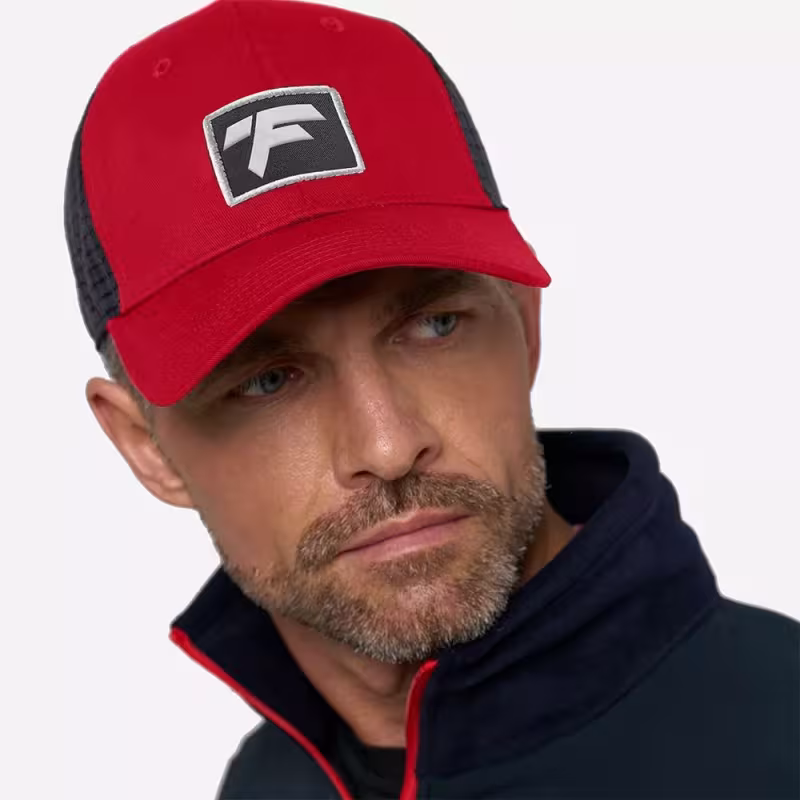 Кепка-бейсболка Finntrail Cap 9611 Red/Graphite, хлопок, красный/черный, размер универсальный