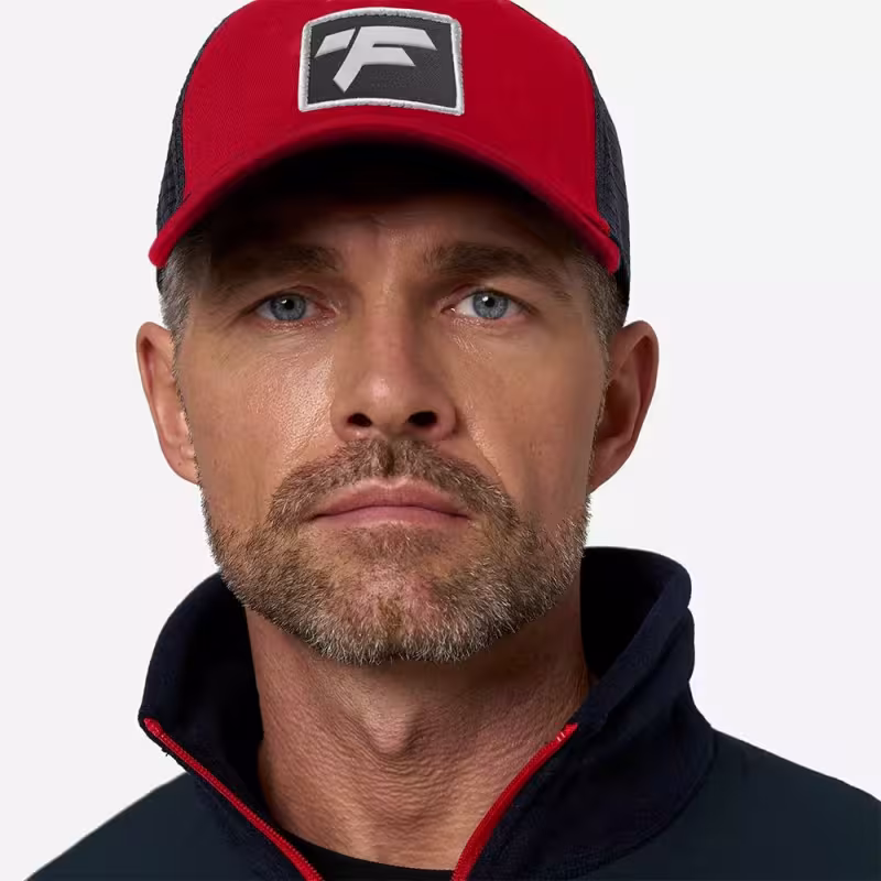 Кепка-бейсболка Finntrail Cap 9611 Red/Graphite, хлопок, красный/черный, размер универсальный