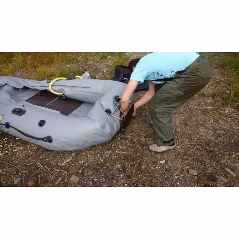 Лодка надувная ПВХ Адмирал 260, пайол фанерный, серый