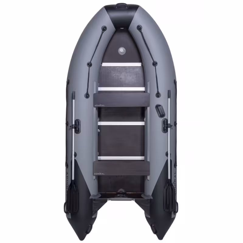 Надувная лодка ПВХ Адмирал 340 Sport Lite, пайол фанерный, голубой