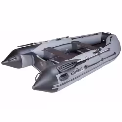 Надувная лодка ПВХ Адмирал 360 Sport, пайол фанерный, серый камыш