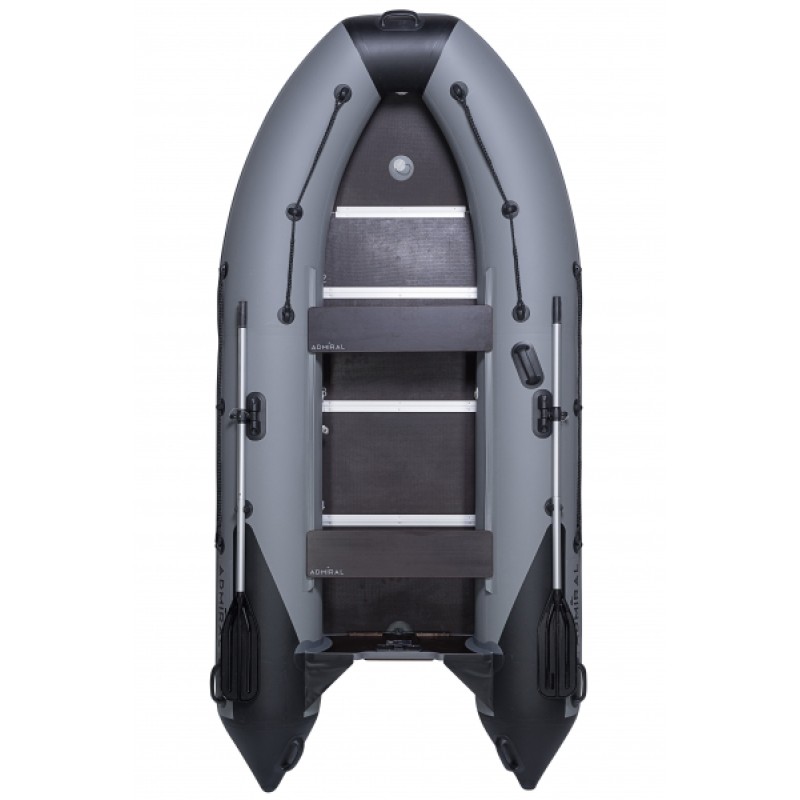 Надувная лодка ПВХ Адмирал 360 Sport, пайол фанерный, серый камыш