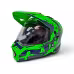 Мотошлем детский AiM JK802Y, зеленый/голубой, размер Y/S