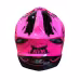 Мотошлем детский AiM JK802Y, розовый/черный, размер Y/L