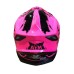 Мотошлем детский AiM JK802Y, розовый/черный, размер Y/L