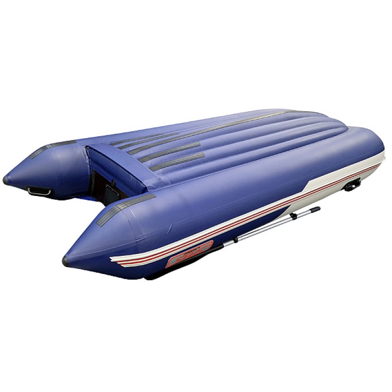 Надувная лодка ПВХ HunterBoat Stels 335 Aero, НДНД, белый/синий