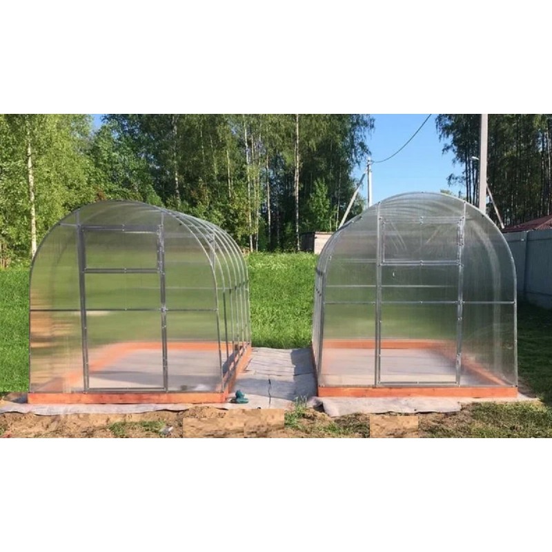 Каркас теплицы Кроха 2х4х1.9м, шаг 1 м