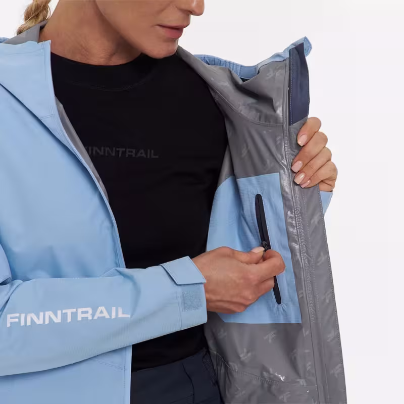 Костюм женский Finntrail Outdoor Suit W LightBlue, мембрана Hard-Tex, голубой, размер 40-42 (XXS), 150-160 см