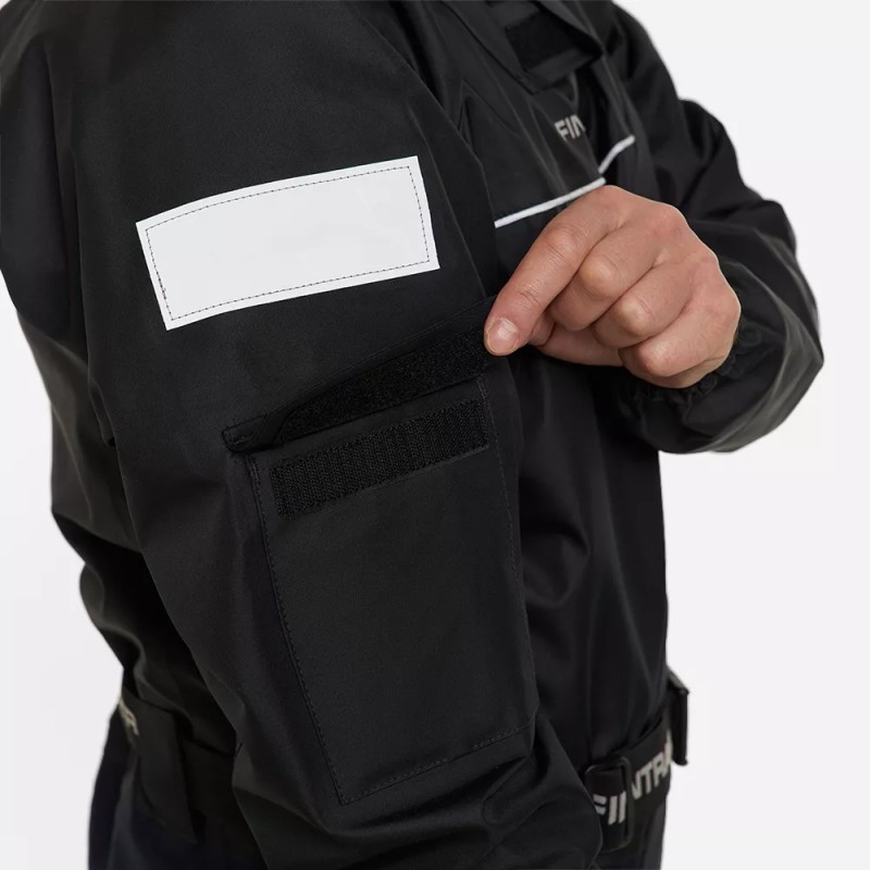 Комбинезон-вейдерсы мужской Finntrail Drysuit Pro 2504 Graphite, мембрана Hard-Tex, черный, размер 44-46 (S), 165-175 см