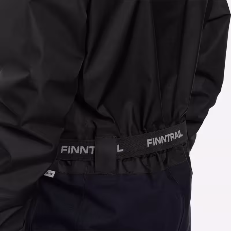 Комбинезон-вейдерсы мужской Finntrail Drysuit Pro 2504 Graphite, мембрана Hard-Tex, черный, размер 44-46 (S), 165-175 см