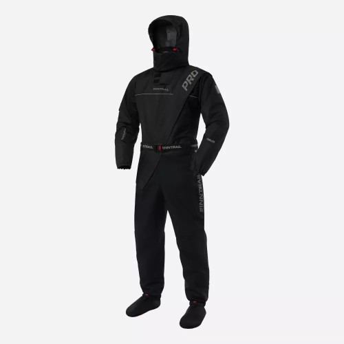 Комбинезон-вейдерсы мужской Finntrail Drysuit Pro 2504 Graphite, мембрана Hard-Tex, черный, размер 50-52 (L), 175-185 см