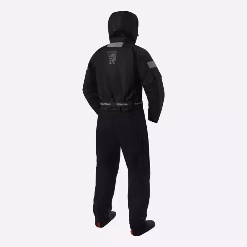 Комбинезон-вейдерсы мужской Finntrail Drysuit Pro 2504 Graphite, мембрана Hard-Tex, черный, размер 54-56 (XL), 180-190 см