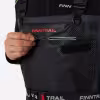 Полукомбинезон-вейдерсы мужской Finntrail Proguide 1541 DarkGrey, мембрана Hard-Tex, черный, размер 50-25 (L), 175-185 см
