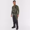 Полукомбинезон-вейдерсы мужской Finntrail Aquamaster 1536 CamoShadowGreen, мембрана Hard-Tex, зеленый, размер 50-52 (L), 175-185 см