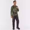Полукомбинезон-вейдерсы мужской Finntrail Aquamaster 1536 CamoShadowGreen, мембрана Hard-Tex, зеленый, размер 50-52 (L), 175-185 см