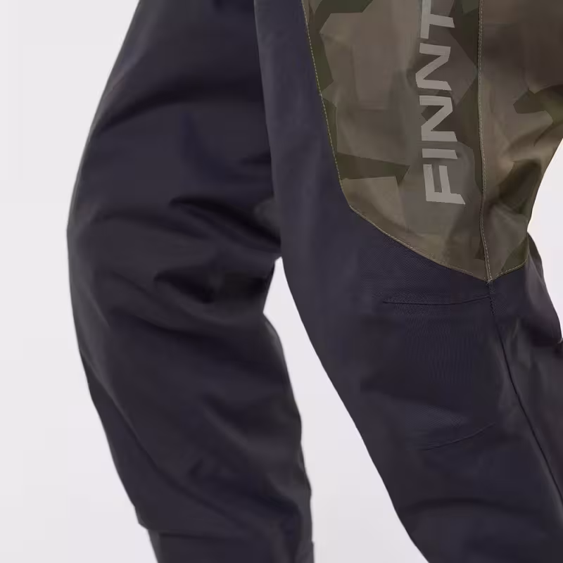 Полукомбинезон-вейдерсы мужской Finntrail Aquamaster 1536 CamoShadowGreen, мембрана Hard-Tex, зеленый, размер 54-56 (XL), 180-190 см