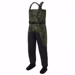 Полукомбинезон-вейдерсы мужской Finntrail Aquamaster 1536 CamoShadowGreen, мембрана Hard-Tex, зеленый, размер 58-60 (XXL), 185-195 см