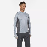 Лонгслив мужской с капюшоном Finntrail Wave Big Logo 6614 Grey, полиэстер, серый, размер 42-44 (XS), 160-170 см