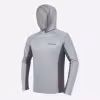 Лонгслив мужской с капюшоном Finntrail Wave Big Logo 6614 Grey, полиэстер, серый, размер 42-44 (XS), 160-170 см