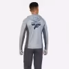 Лонгслив мужской с капюшоном Finntrail Wave Big Logo 6614 Grey, полиэстер, серый, размер 62-64 (XXXL), 190-200 см