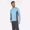 Лонгслив мужской с капюшоном Finntrail Wave Big Logo 6614 LightBlue, полиэстер, голубой, размер 50-52 (L), 175-185 см