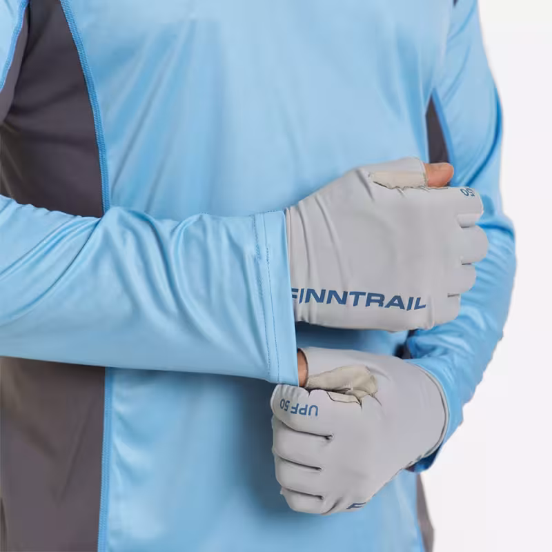 Лонгслив мужской с капюшоном Finntrail Wave Big Logo 6614 LightBlue, полиэстер, голубой, размер 50-52 (L), 175-185 см