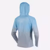 Лонгслив с капюшоном женский Finntrail Venus Hood W 6621 LightBlue, полиэстер, голубой, размер 46-48 (M), 170-180 см