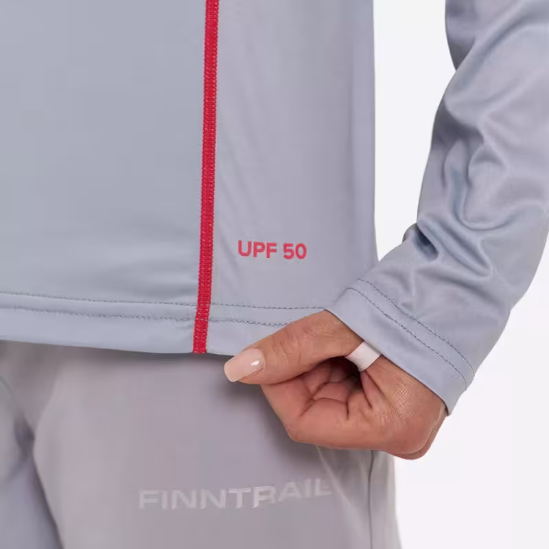 Лонгслив с капюшоном женский Finntrail Venus Hood W 6621 Rosy, полиэстер, красный, размер 42-44 (XS), 155-165 см