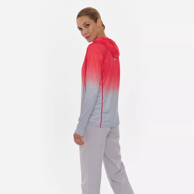 Лонгслив с капюшоном женский Finntrail Venus Hood W 6621 Rosy, полиэстер, красный, размер 48-50 (L), 170-180 см