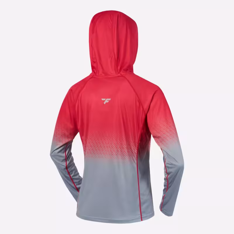 Лонгслив с капюшоном женский Finntrail Venus Hood W 6621 Rosy, полиэстер, красный, размер 48-50 (L), 170-180 см