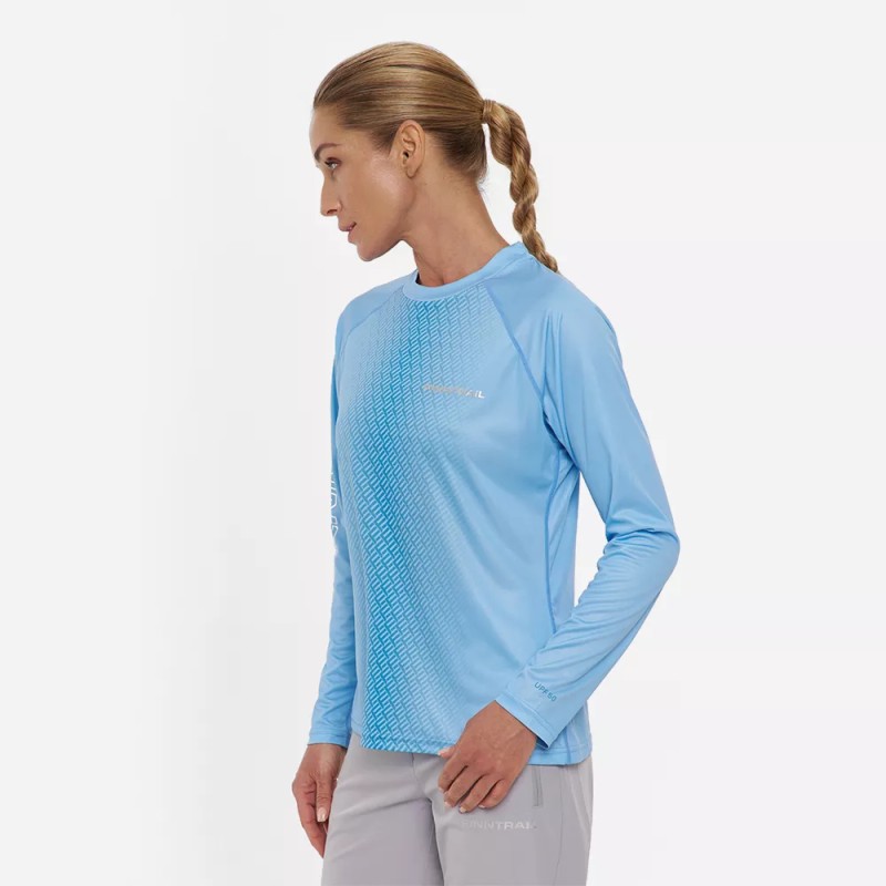 Лонгслив женский Finntrail Venus W 6620 LightBlue, полиэстер, голубой, размер 42-44 (XS), 155-165 см