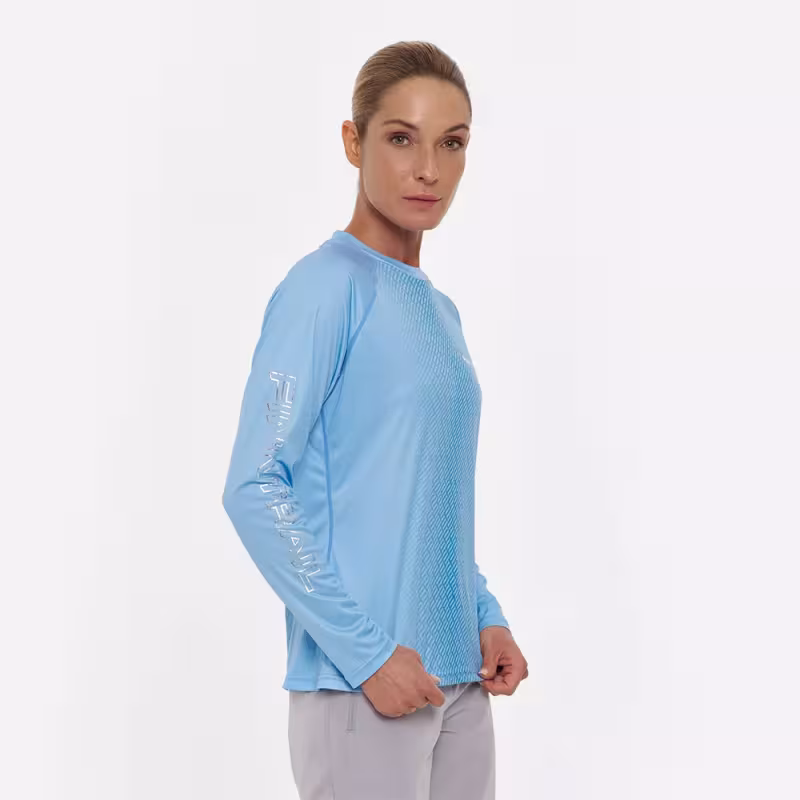 Лонгслив женский Finntrail Venus W 6620 LightBlue, полиэстер, голубой, размер 44-46 (S), 160-170 см