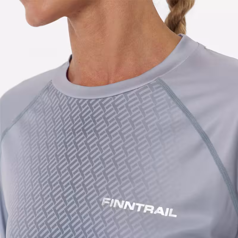 Лонгслив женский Finntrail Venus W 6620 Grey, полиэстер, серый, размер 42-44 (XS), 155-165 см