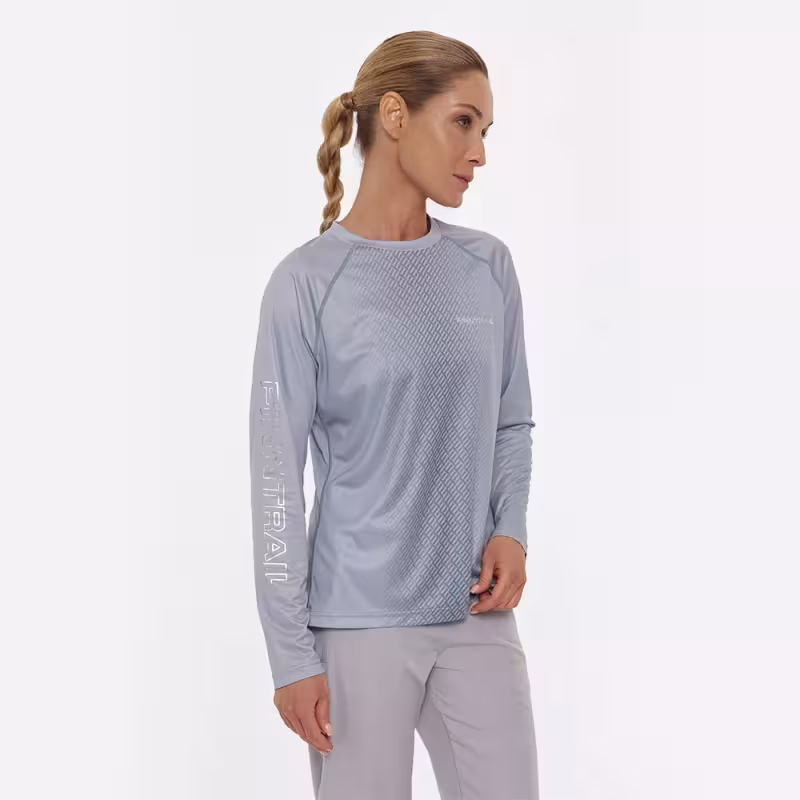 Лонгслив женский Finntrail Venus W 6620 Grey, полиэстер, серый, размер 44-46 (S), 160-170 см